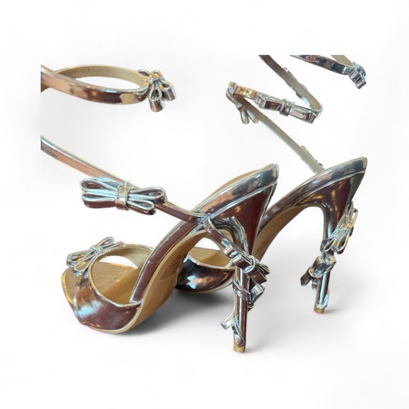 Lemonade Metallic Bow Strap Heels – Size 8.5 - Picture 11 of 14